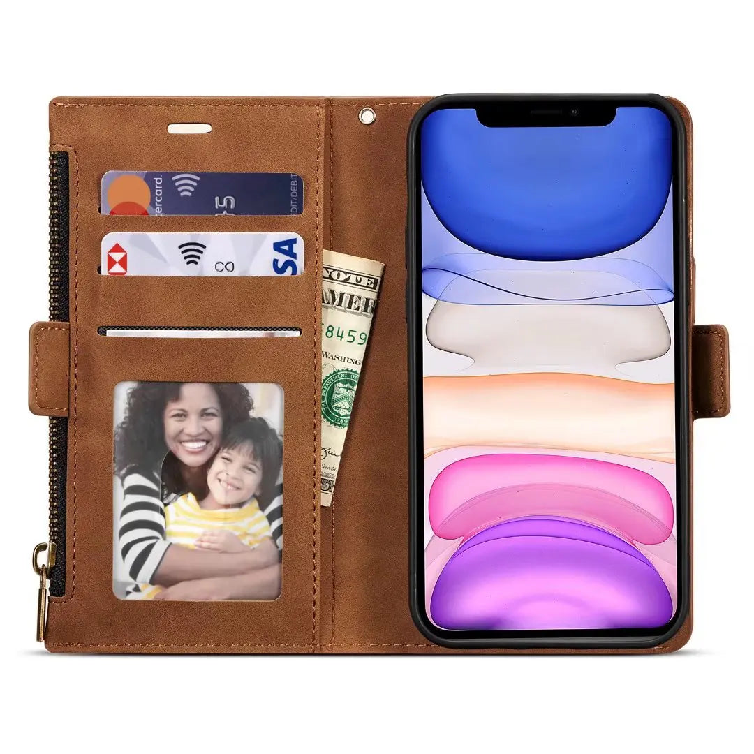 Zipper Flip Leather Wallet Case for iPhone - Premium Mobile Phone Cases from Dressmycell.com - Just $22! Shop now at Dressmycell.com Zipper Flip Leather Wallet Case for iPhone - Premium Mobile Phone Cases from Dressmycell.com - Just $22! Shop now at Dressmycell.com